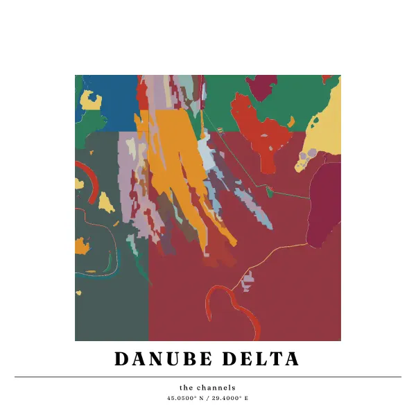 The mapalette “The Danube, in channels”