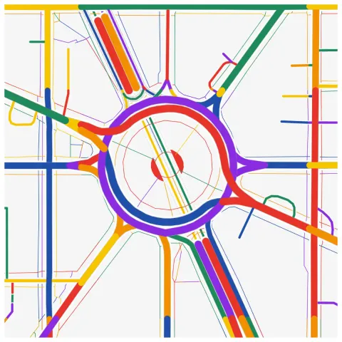 Delaunay’s circle as a 50 × 50 cm print
