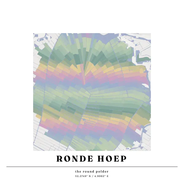 The mapalette “The Ronde Hoep, from the middle”
