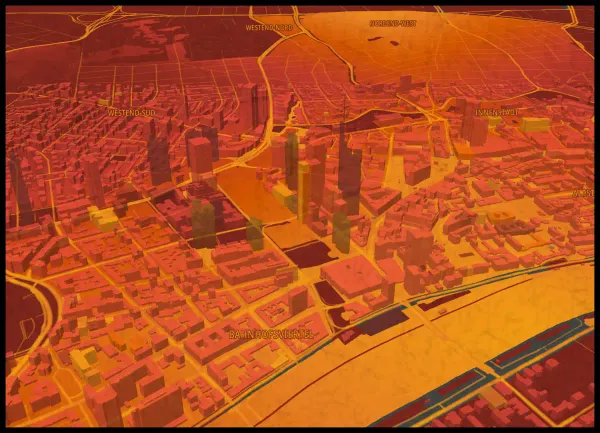 The mapalette “Rothko over Frankfurt”