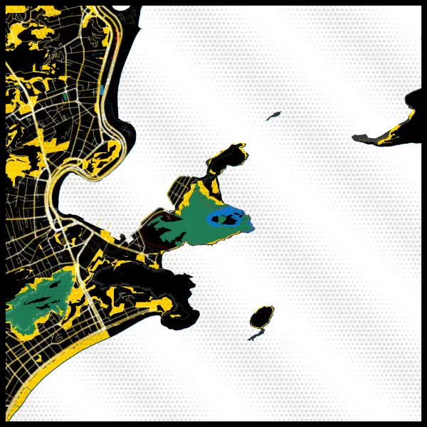 The mapalette “Basquiat’s Rio”