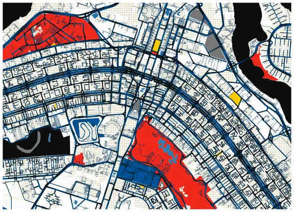 The mapalette “Bauhaus Brasília”