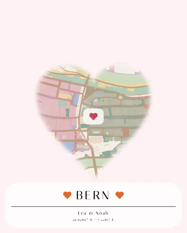 The mapalette “Bern, in a loop”