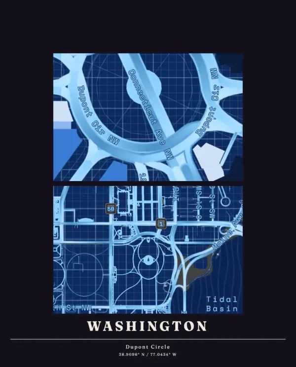 The mapalette “Dupont Circle blueprint”