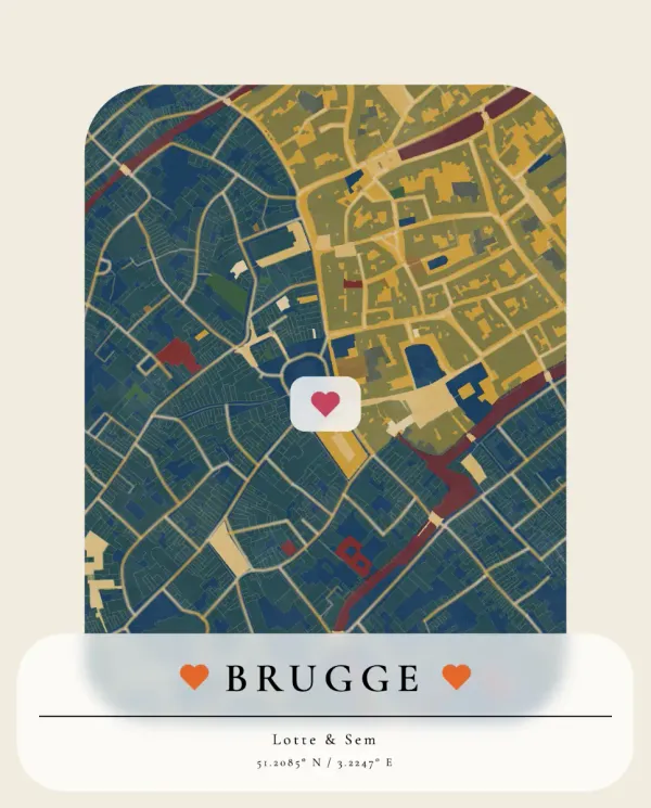 The mapalette “Quiet Bruges”