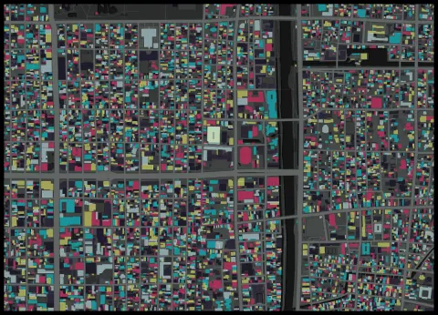 Preview of Kyoto, blocks lit