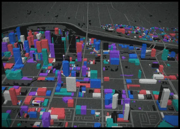 The mapalette “Calgary in dots”