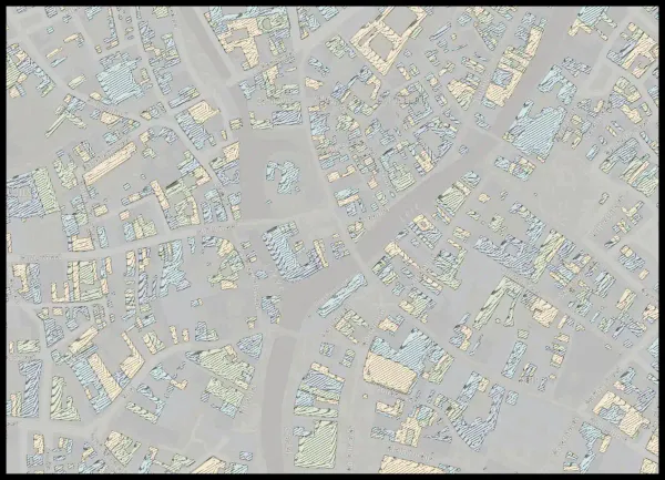 The mapalette “Ghent, blocks drawn”