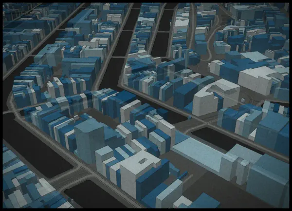 The mapalette “Amsterdam, gables glazed”