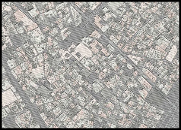 The mapalette “The Gothic Quarter, roofs pressed”