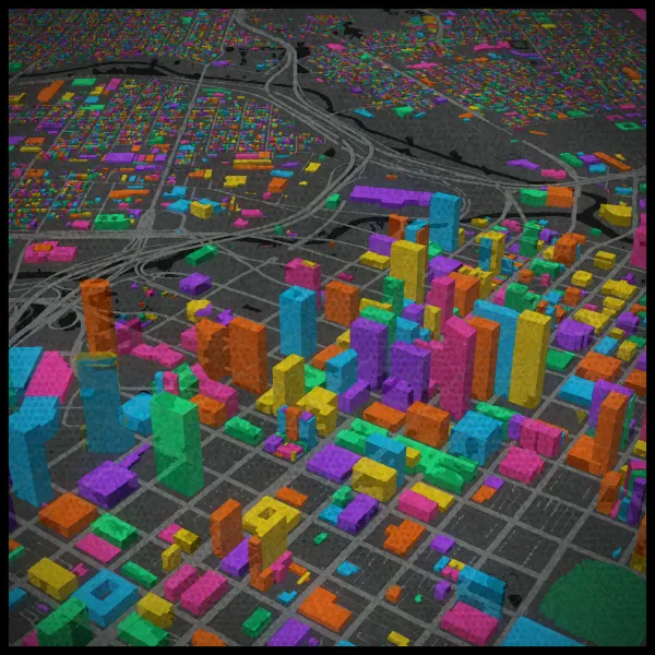 The mapalette “Houston, blocks screened”
