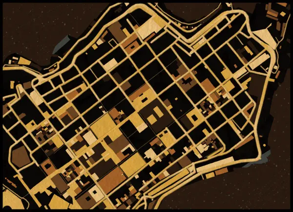 The mapalette “Caravaggio’s Valletta”