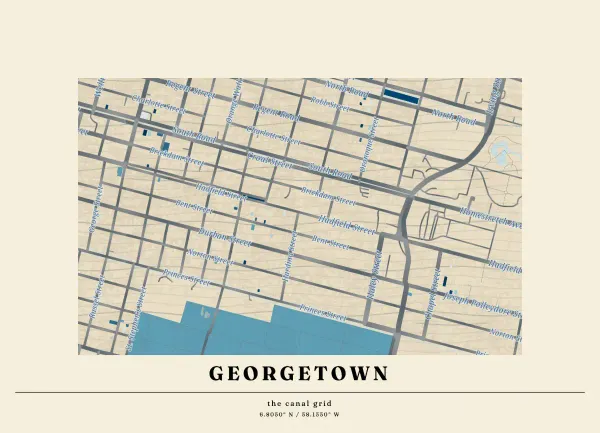 The mapalette “Georgetown, charted”