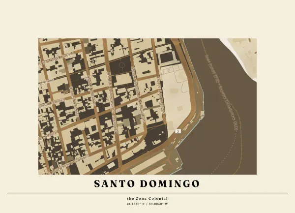 The mapalette “Santo Domingo plate”