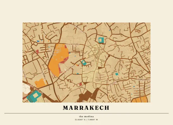 The mapalette “Marrakech, desert plate”