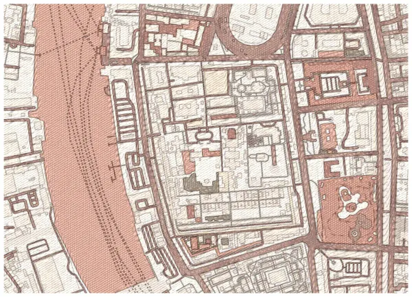 The mapalette “The Grand Palace, drawn”