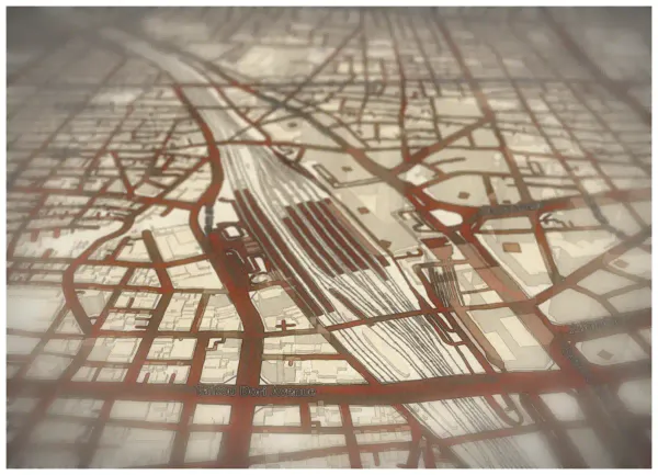 The mapalette “Nagoya, floating world”