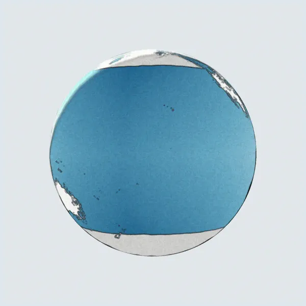 The mapalette “The water hemisphere”