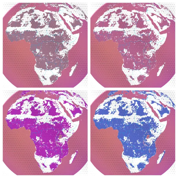 The mapalette “Four earths”