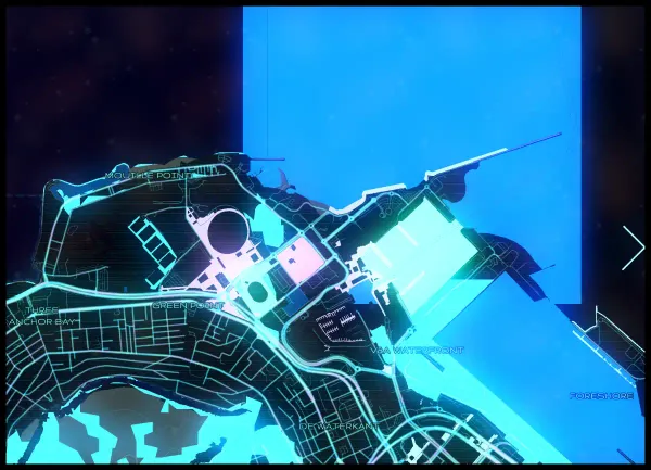 The mapalette “Cape Town, projected”