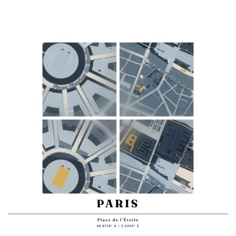 Preview of Paris, folded