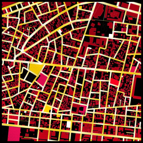 The mapalette “Kusama’s Male”