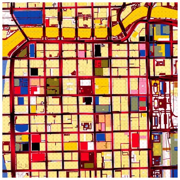 The mapalette “Lichtenstein’s Loop”