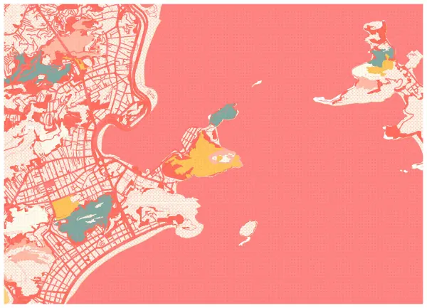 The mapalette “Living Coral Rio”