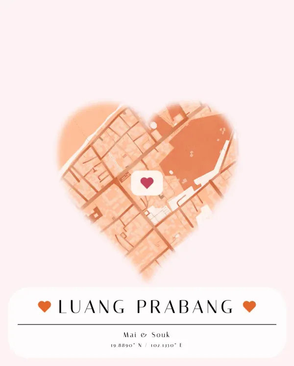 The mapalette “Luang Prabang, at dusk”