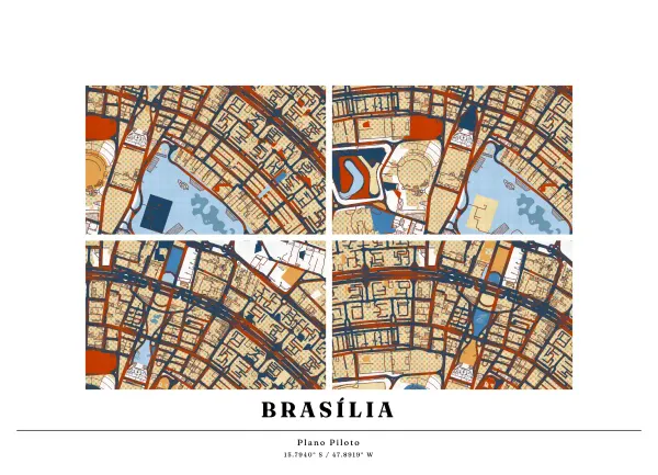 The mapalette “Mid-century Brasília”