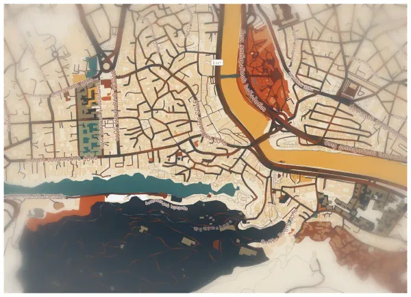 The mapalette “Modigliani’s Tbilisi”