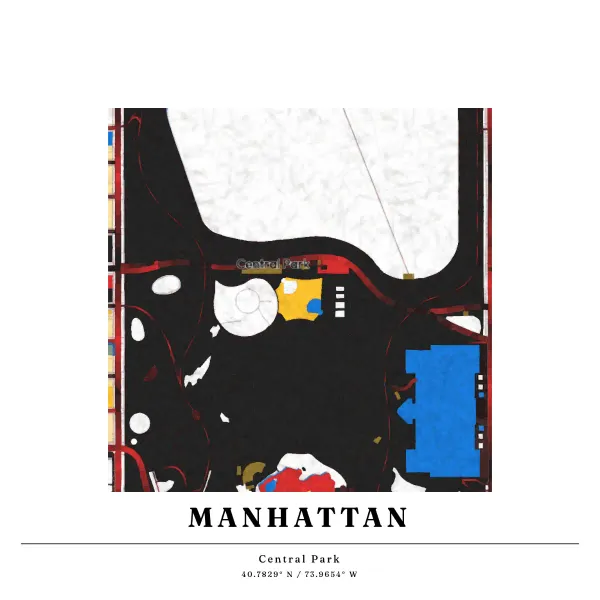 The mapalette “Mondrian’s Manhattan”