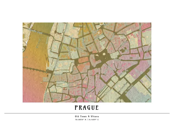 The mapalette “Mucha’s Prague”