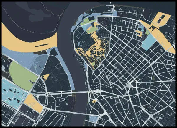 The mapalette “Belgrade, storm deck”