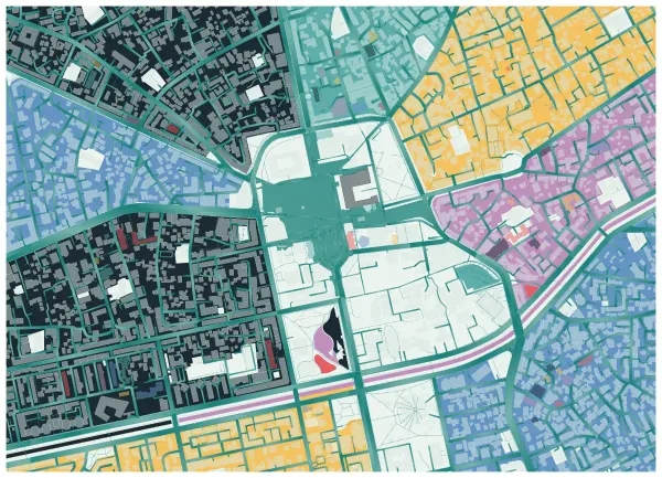 The mapalette “Tirana in verdigris”