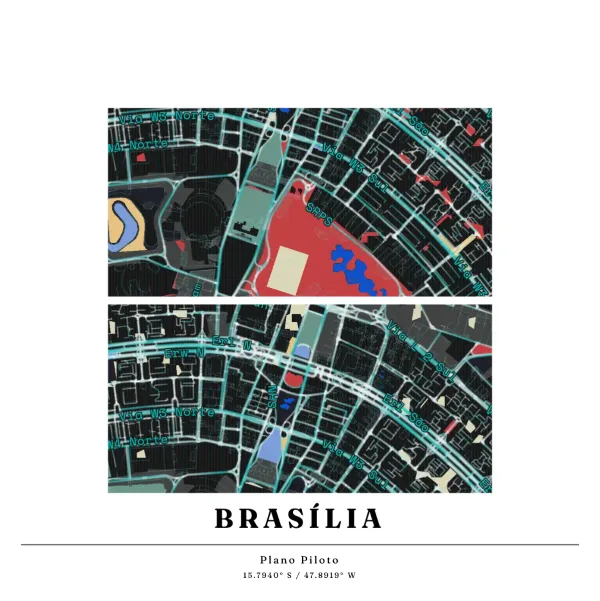 The mapalette “Brasília”