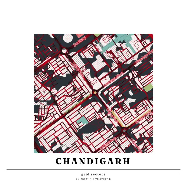The mapalette “Chandigarh”