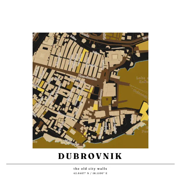 The mapalette “Dubrovnik”