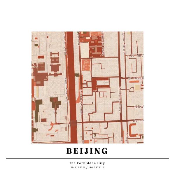 The mapalette “The Forbidden City”