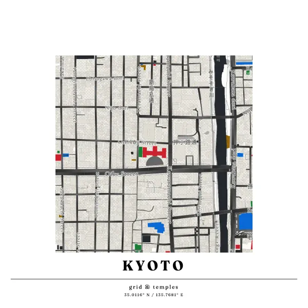 The mapalette “Kyoto”