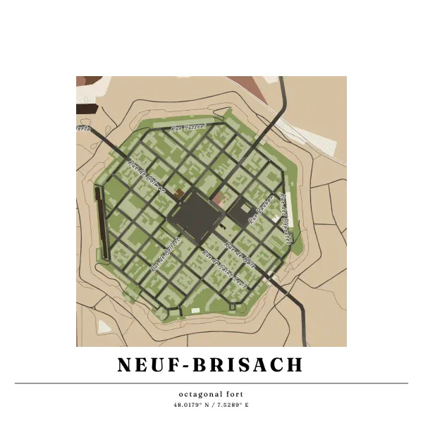 The mapalette “Neuf-Brisach”