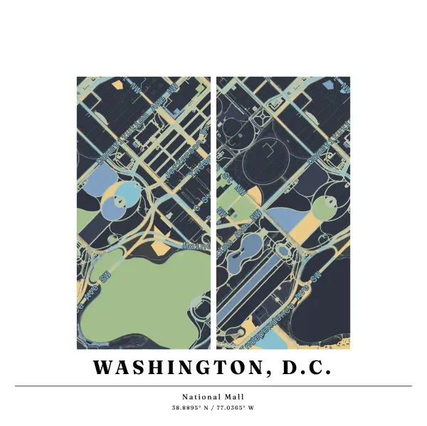 The mapalette “The National Mall”