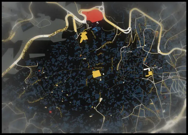 The mapalette “Pollock’s medina”