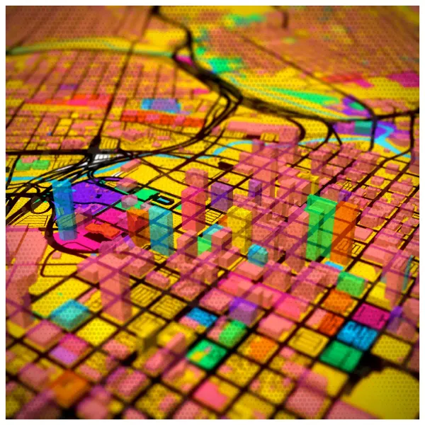 The mapalette “Pop Houston”