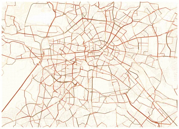 The mapalette “Berlin, posted”