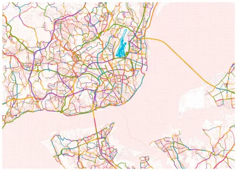 Preview of Lisbon in rose ink
