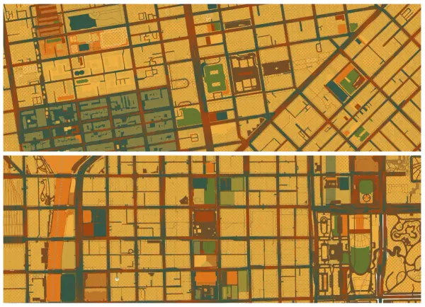 The mapalette “San Francisco ’74”