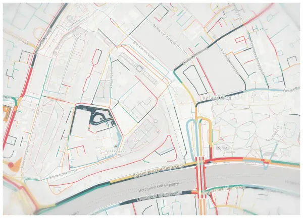 The mapalette “Kandinsky, streets only”