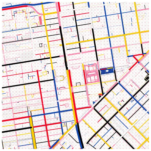 The mapalette “San Francisco, panelled”