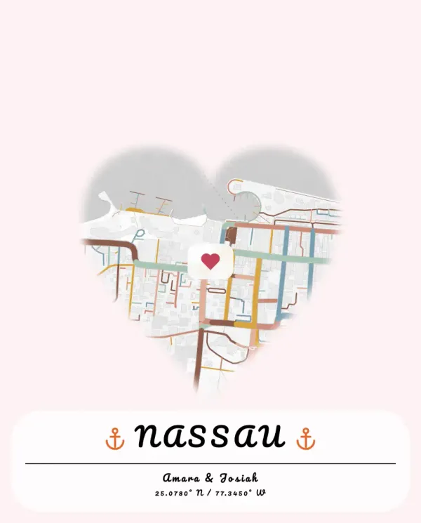 The mapalette “Nassau, every lane”